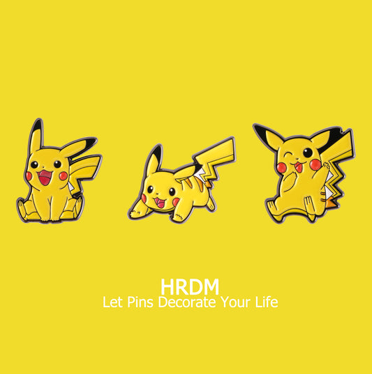 Pikachu Pins Composition 1 (3 different poses)